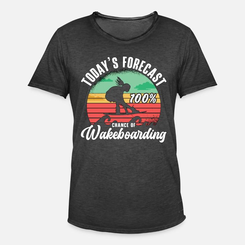 Wakeboarden Wakeboarder Wakeboard Wake Geschenk - Männer Vintage T-Shirt - Vintage Schwarz
