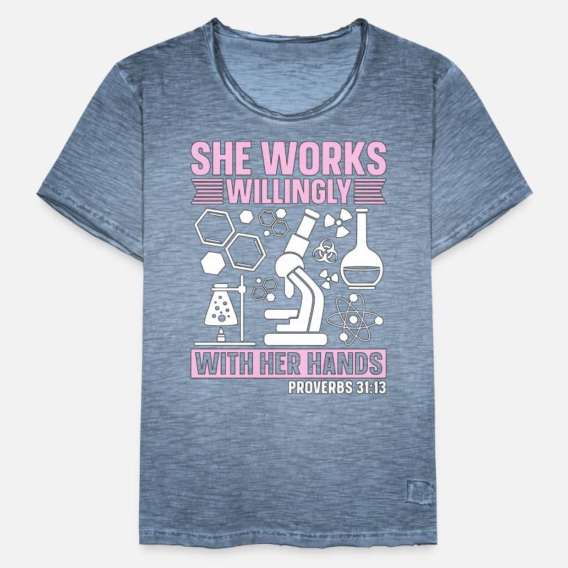 Laboratory Chemistry Laboratory Technician Science Gift Men's Vintage T-Shirt
