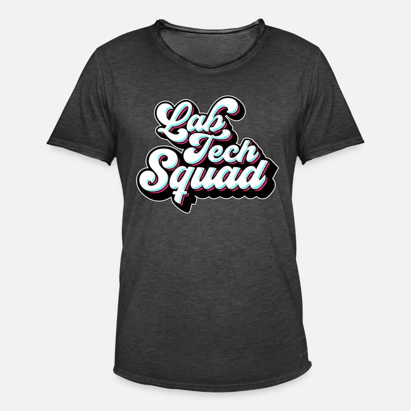 Lab Technician Lab Tech Squad Clinical Laboratory - Männer Vintage T-Shirt - Vintage Schwarz