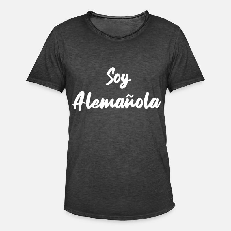 Deutsch-Spanierin Spanisch spanisch Geschenk - Männer Vintage T-Shirt - Vintage Schwarz