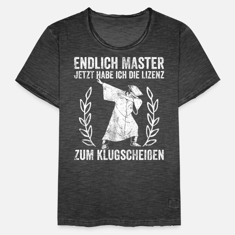 Master Student Abschlussfeier Männer Vintage T-Shirt
