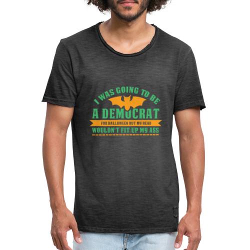 Ich wollte ein Demokrat zu Halloween sein - Männer Vintage T-Shirt