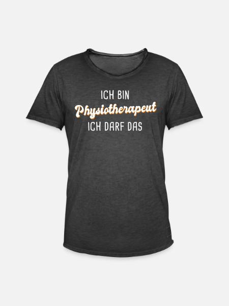 Physiotherapeut - Männer Vintage T-Shirt - Vintage Schwarz