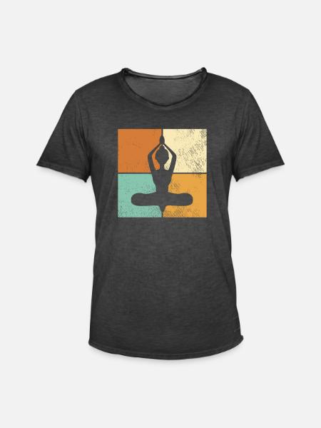 Méditation - T-shirt vintage Homme - noir vintage
