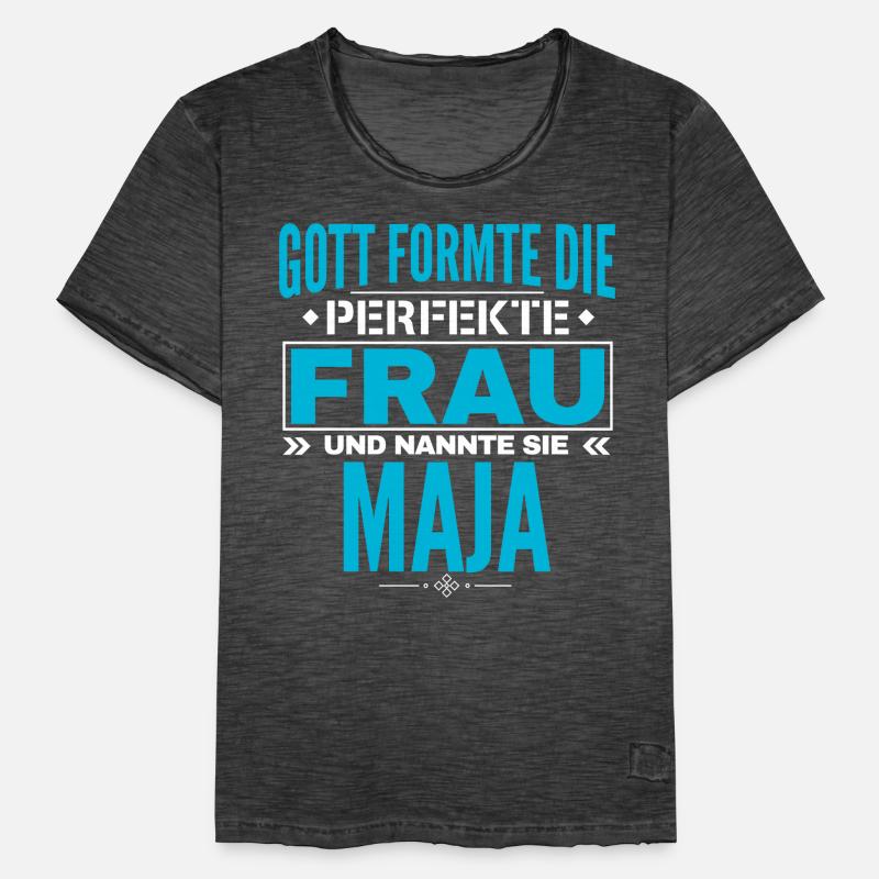 Conception du nom Maja T-shirt vintage Homme