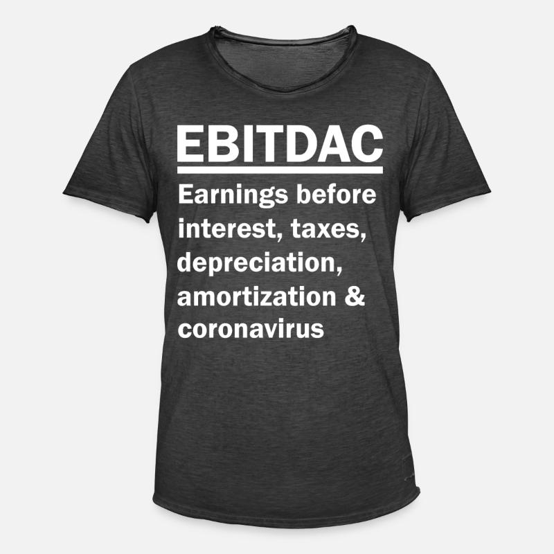 EBITDAC EBITDA - Männer Vintage T-Shirt - Vintage Schwarz