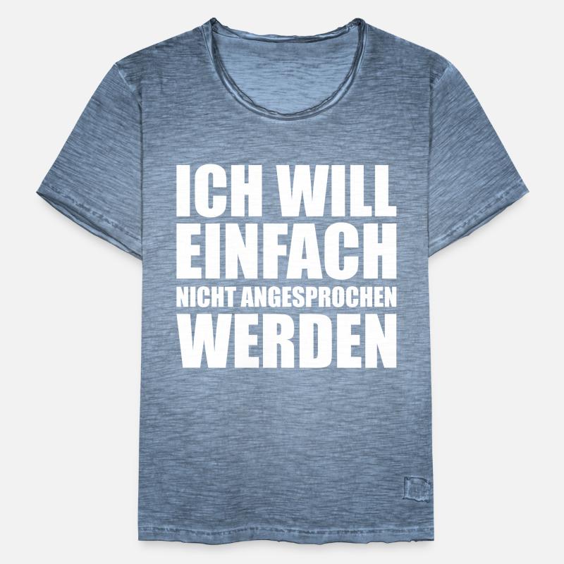 Ich will einfach nicht angesprochen werden Männer Vintage T-Shirt
