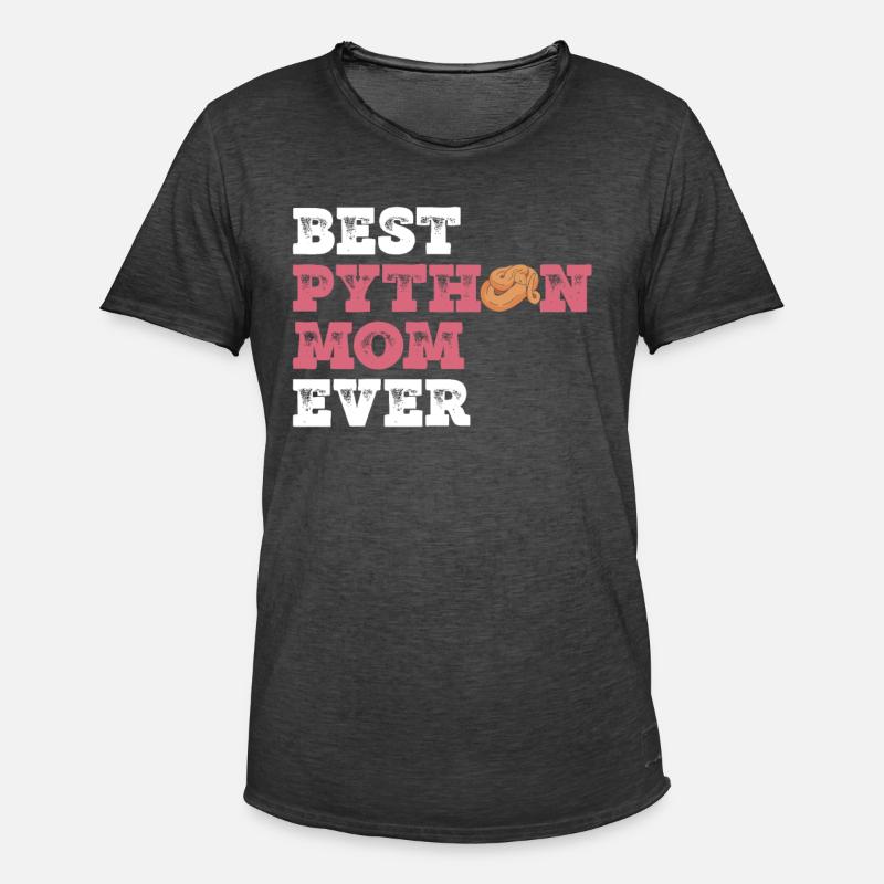 Königspython Mutter Banane Königspython Mama - Männer Vintage T-Shirt - Vintage Schwarz