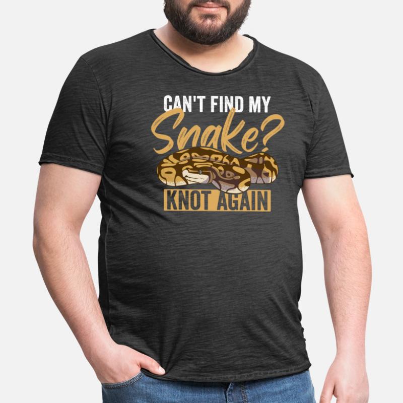 Königspython Ball Python Männer Vintage T-Shirt