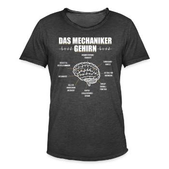 Kfz Mechaniker kfz auto Mechaniker Geschenk Gesche - Männer Vintage T-Shirt - Vintage Schwarz - Vorne