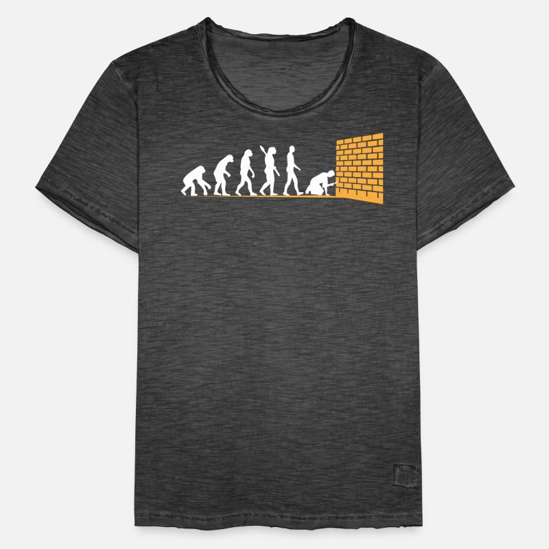 Evolution du maçon T-shirt vintage Homme