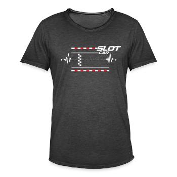Racing ist Leben! - Slot car Slot racing - Männer Vintage T-Shirt - Vintage Schwarz - Vorne - Jose (178cm)
