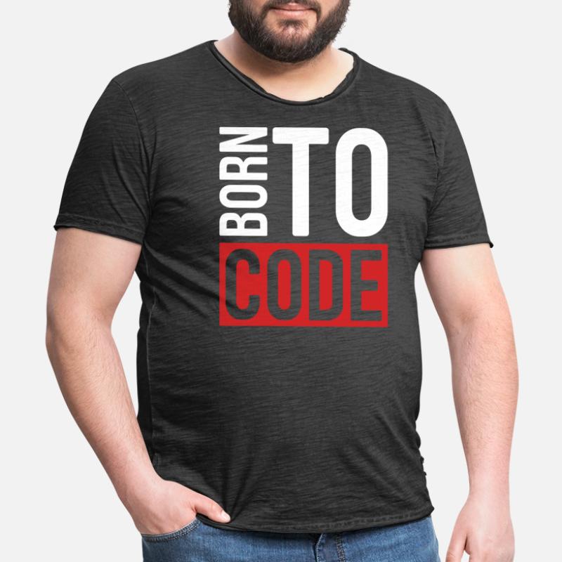 Programmierer Coder Software Entwickler Männer Vintage T-Shirt