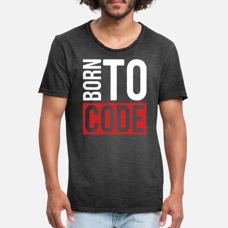 Programmierer Coder Software Entwickler Männer Vintage T-Shirt
