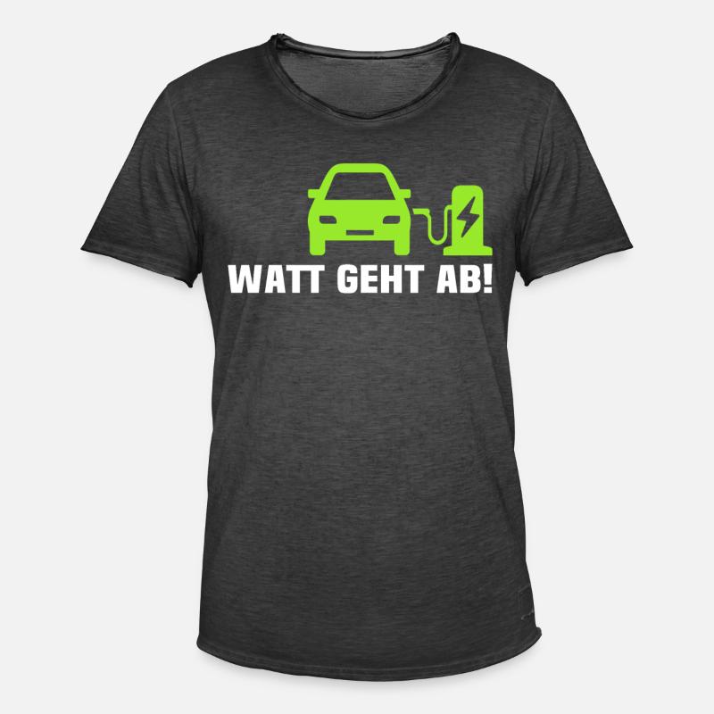 E-auto Elektroauto EAuto - Männer Vintage T-Shirt - Vintage Schwarz