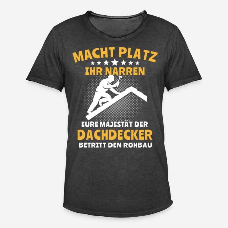 Dachdecker Dachspengler Dachdecken Dachklempner - Männer Vintage T-Shirt - Vintage Schwarz