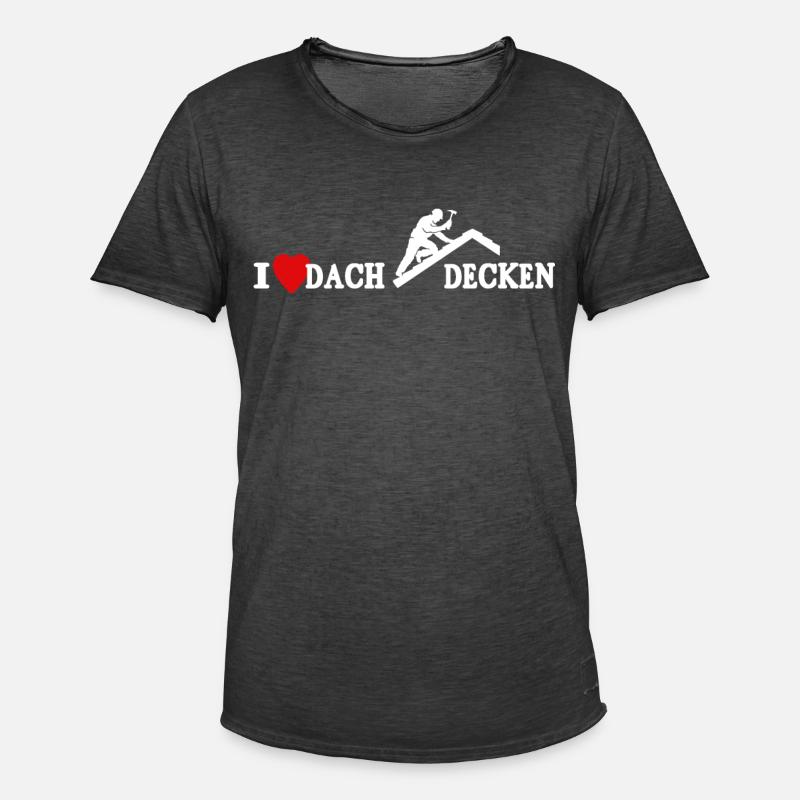 Dachdecker Dachdecken Dach Decken - Männer Vintage T-Shirt - Vintage Schwarz