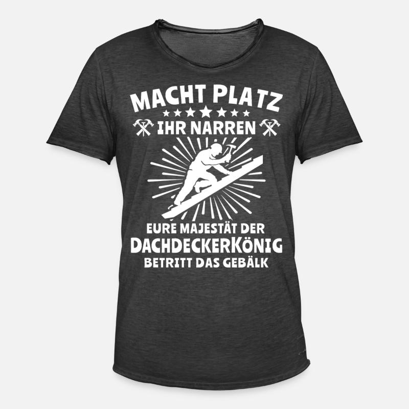 Dachdecker Dachdecken - Männer Vintage T-Shirt - Vintage Schwarz