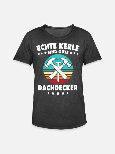 Dachdecker Dachspengler Dachklempner - Männer Vintage T-Shirt - Vintage Schwarz