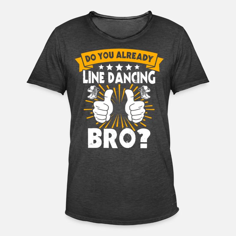 Line Dancer Line Dancing - Männer Vintage T-Shirt - Vintage Schwarz