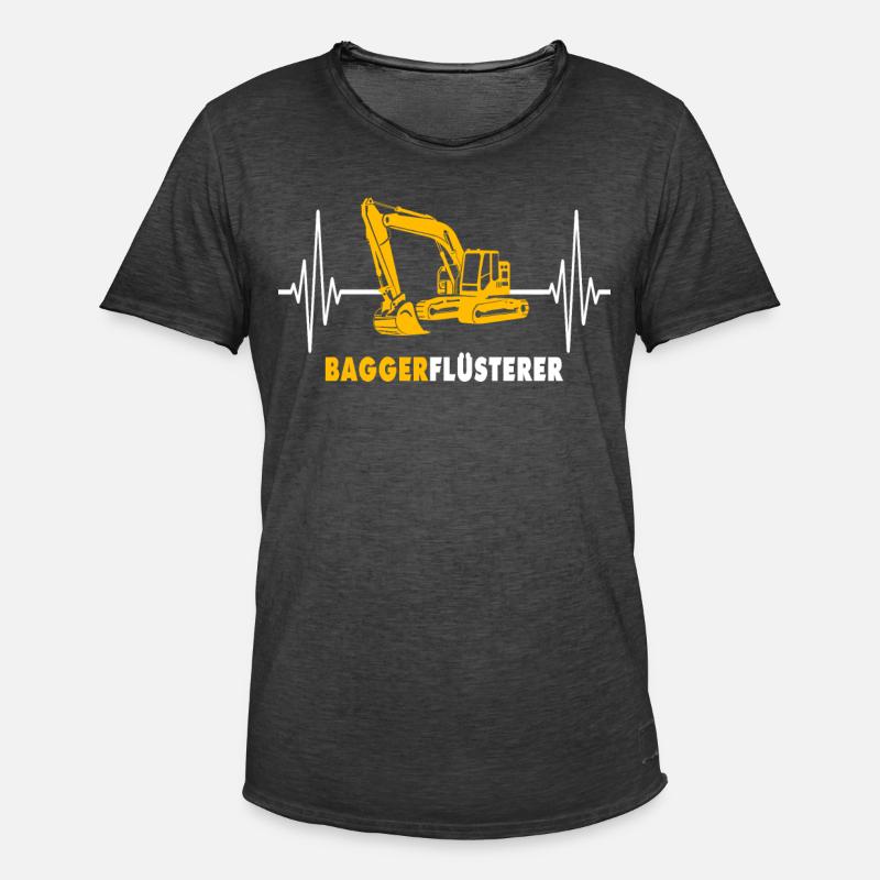 Baggerfahrer EGK Baggerführer - Männer Vintage T-Shirt - Vintage Schwarz