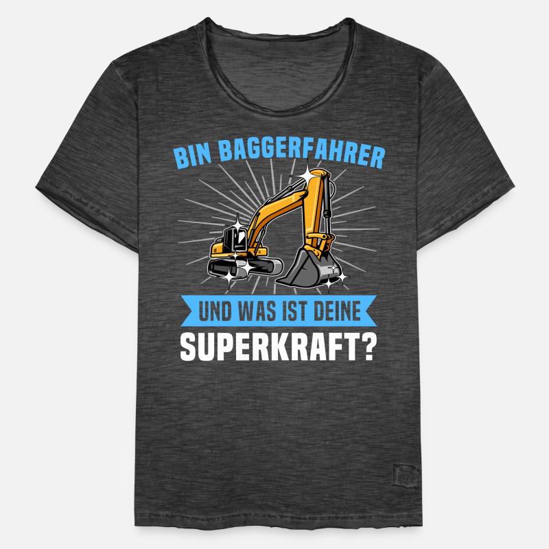 Baggerführer Baggerfahrer Männer Vintage T-Shirt