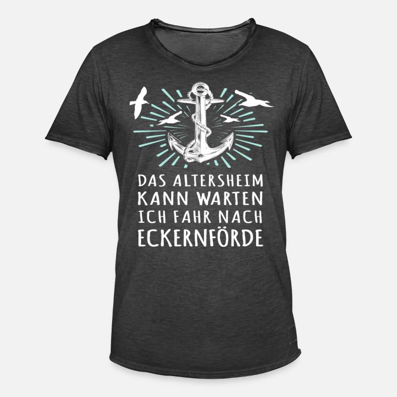 Eckernförde Sprüche Eckernförder Spruch - Männer Vintage T-Shirt - Vintage Schwarz