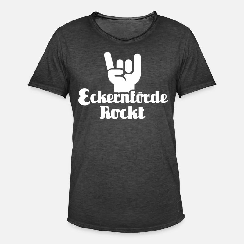 Eckernförde Sprüche - Männer Vintage T-Shirt - Vintage Schwarz