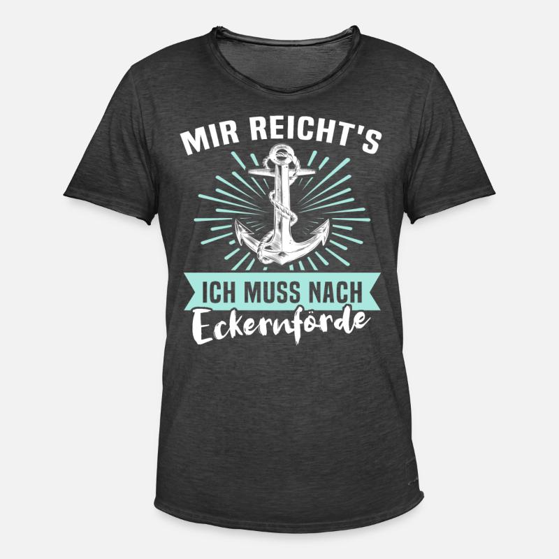 Eckernförde Eckernförder - Männer Vintage T-Shirt - Vintage Schwarz
