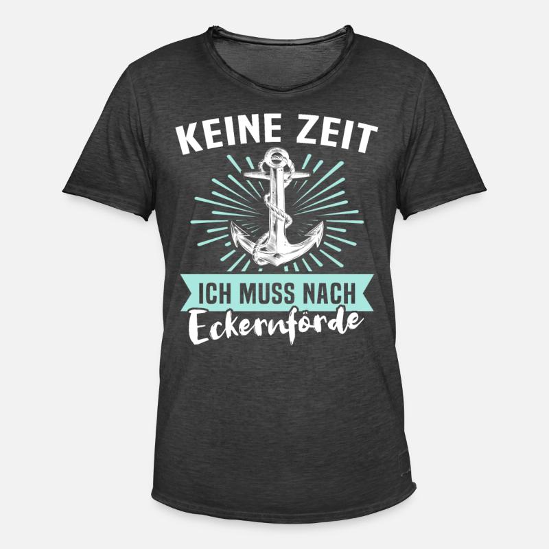 Eckernförde Eckernförder - Männer Vintage T-Shirt - Vintage Schwarz