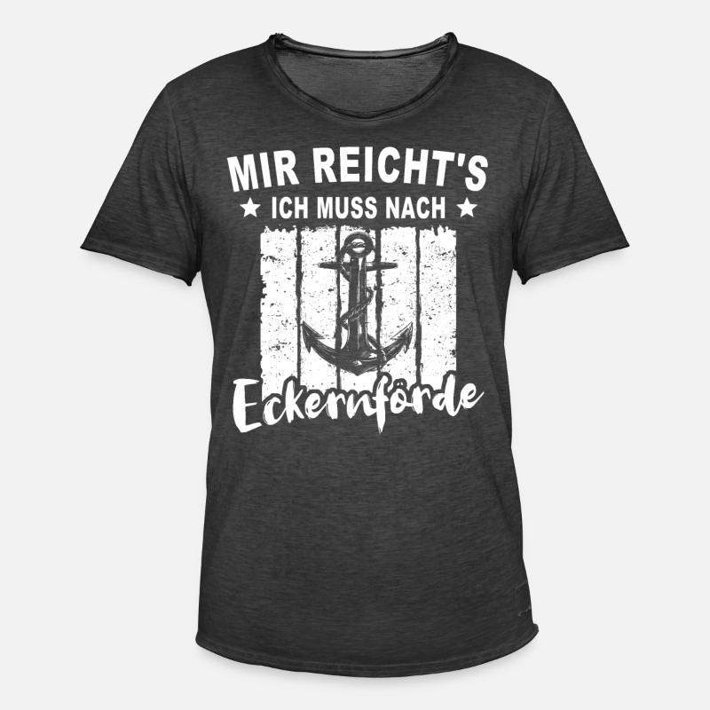 Eckernförde Eckernförder - Männer Vintage T-Shirt - Vintage Schwarz