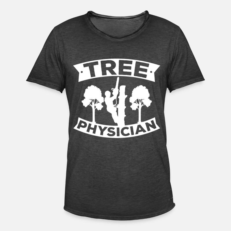 Baumklettern Baumpfleger Arborist Baumkletterer - Männer Vintage T-Shirt - Vintage Schwarz