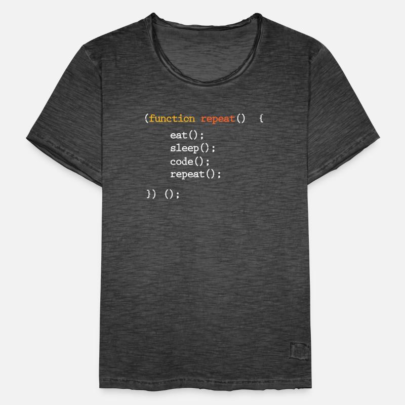 Programmierer Coder Programmieren Informatik Nerd Männer Vintage T-Shirt