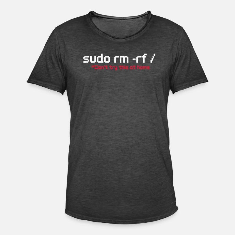 Programmeur code cadeau codeur informatique - T-shirt vintage Homme - noir vintage