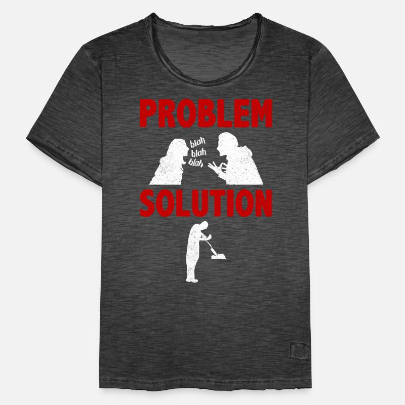 Knife Throwing Knife Thrower Problem Solution Men's Vintage T-Shirt