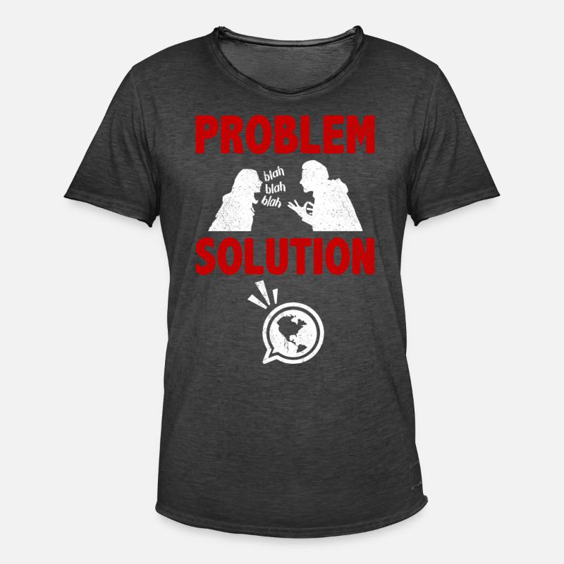 Language Learning Language Problem Solution - Männer Vintage T-Shirt - Vintage Schwarz