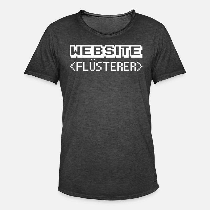 Webentwickler Programmierer App-entwickler - Männer Vintage T-Shirt - Vintage Schwarz