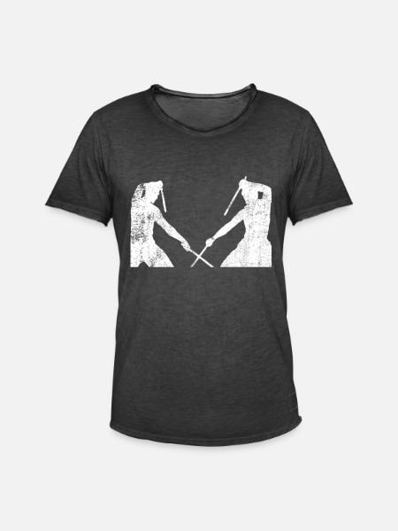 Escrima Arnis Kali - Männer Vintage T-Shirt - Vintage Schwarz