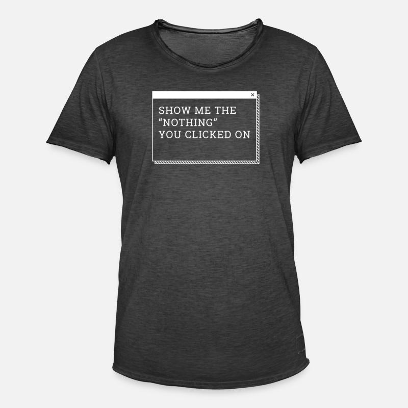 Hacker Programmierer Entwickler Informatik - Männer Vintage T-Shirt - Vintage Schwarz