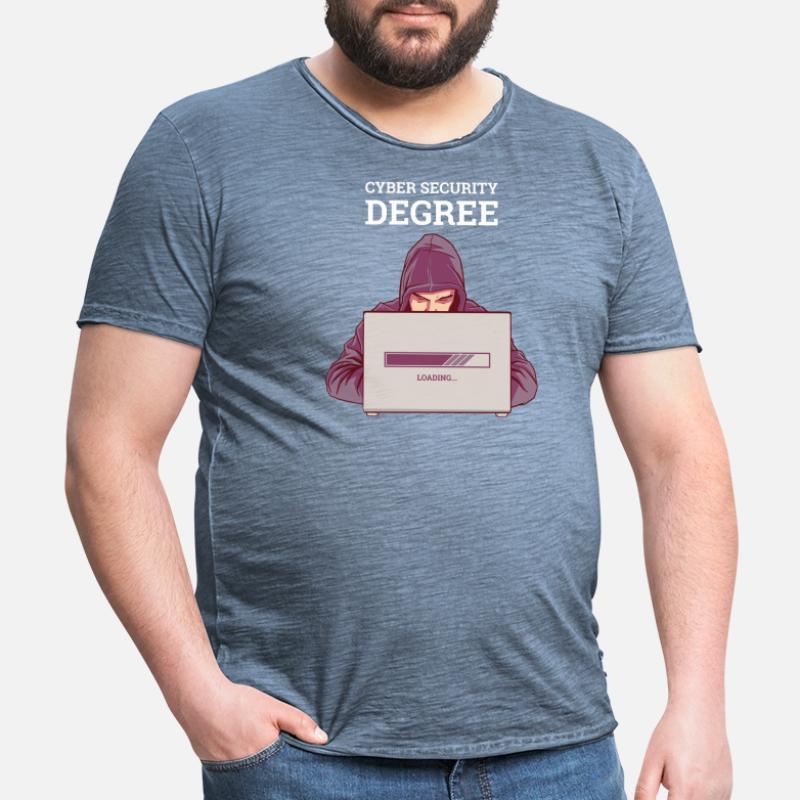 Hacker Programmer Developer Computer Science Men's Vintage T-Shirt