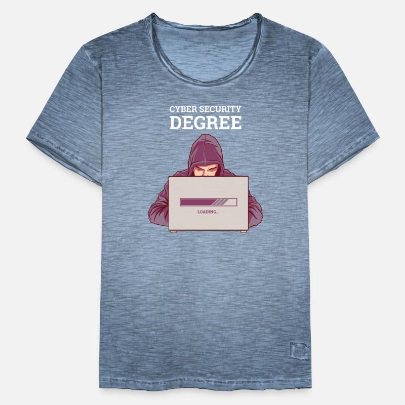 Hacker Programmer Developer Computer Science Men's Vintage T-Shirt