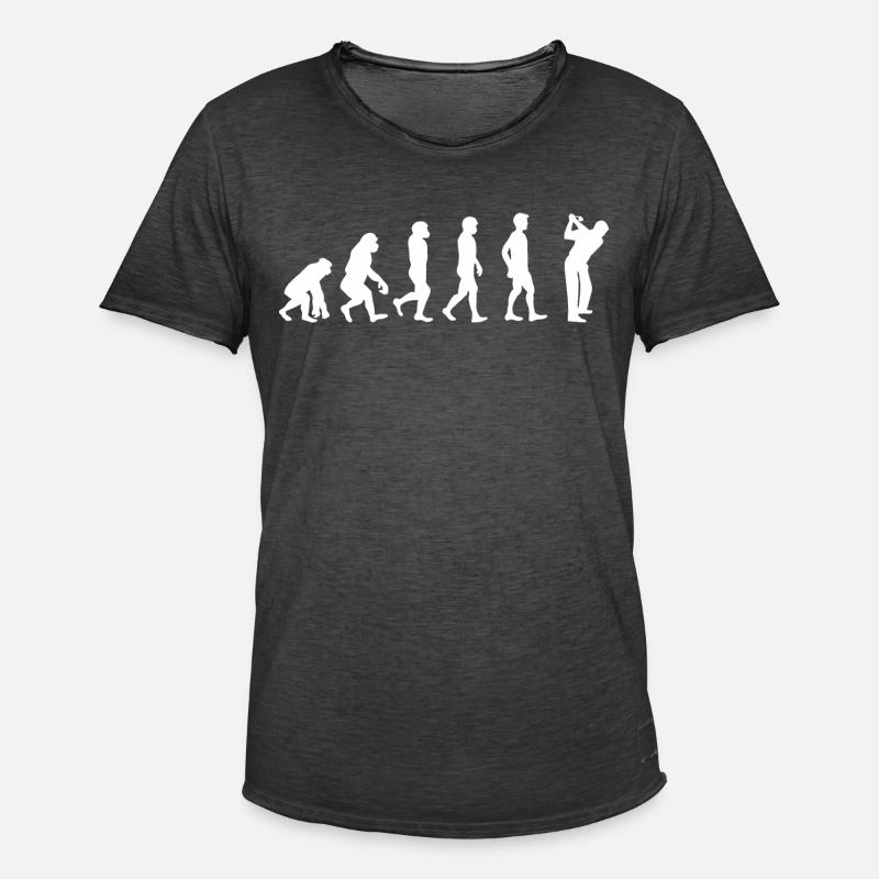 Evolution Golf - T-shirt vintage Homme - noir vintage