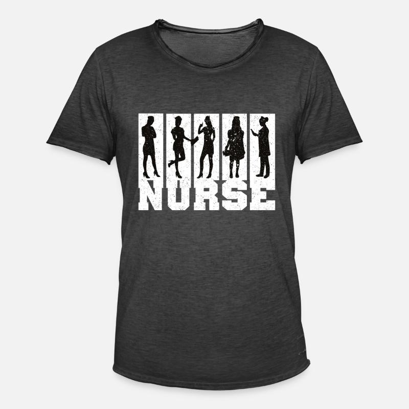 Nurse Krankenschwester Spruch Statement Beruf - Männer Vintage T-Shirt - Vintage Schwarz