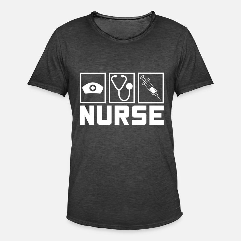 Nurse Krankenschwester Spruch Statement Beruf - Männer Vintage T-Shirt - Vintage Schwarz