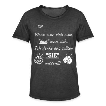Mögen - Männer Vintage T-Shirt - Vintage Schwarz - Vorne