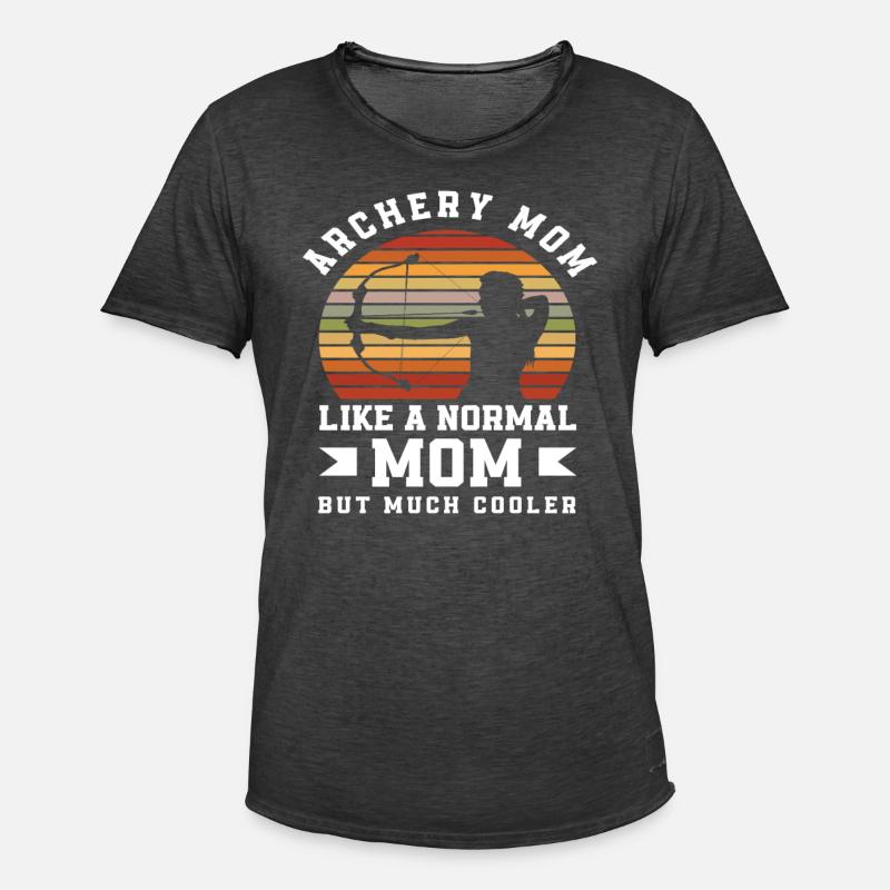 Bogen Mama Mutter Bogenschießen - Männer Vintage T-Shirt - Vintage Schwarz
