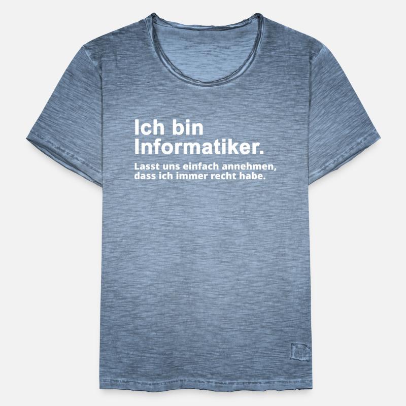 Informatiker Informatik Spruch Geschenk Männer Vintage T-Shirt