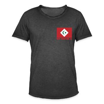 Rif Republic - Men's Vintage T-Shirt - washed black - Front - Jose (178cm)