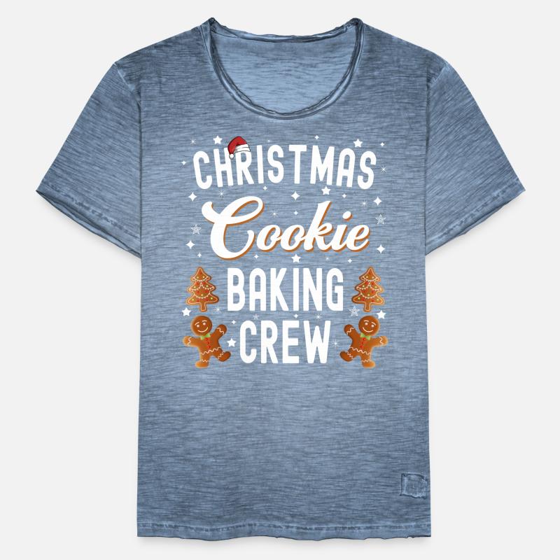 Équipe de cuisson de biscuits de Noël T-shirt vintage Homme