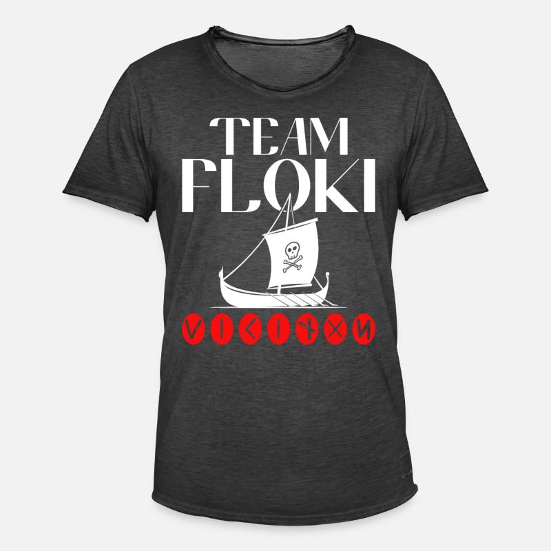 Team Floki der Schiffsbauer - Männer Vintage T-Shirt - Vintage Schwarz